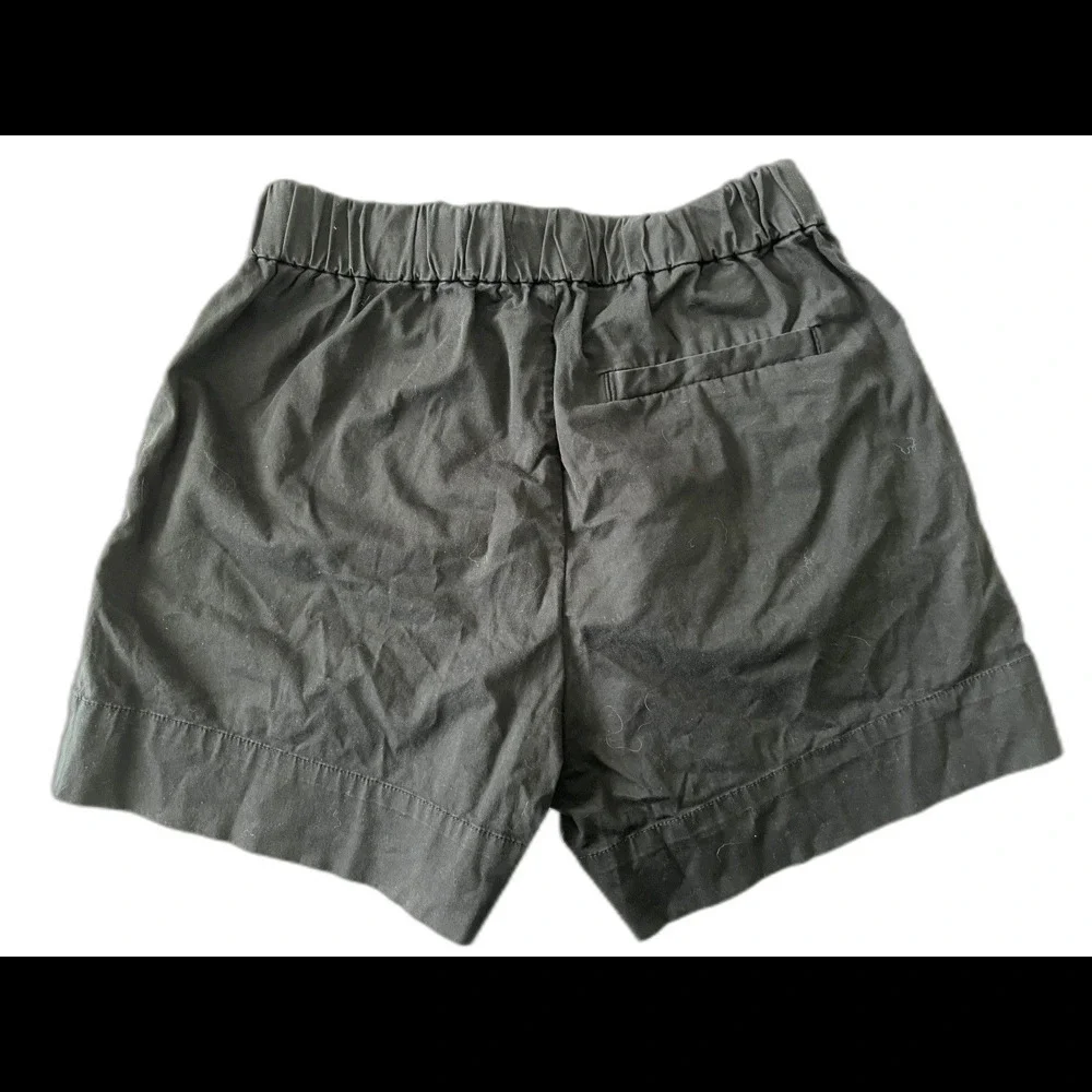 NWOT Everlane Easy Shorts 6 Black Elastic Waist Pull On Pockets Organic Cotton - Picture 3 of 11